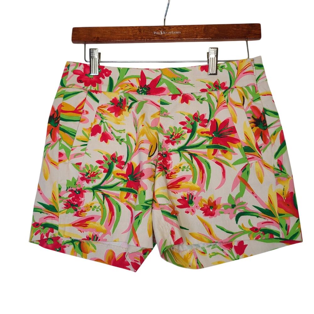J.Crew Women's Tropical Floral Cotton Shorts Size 00